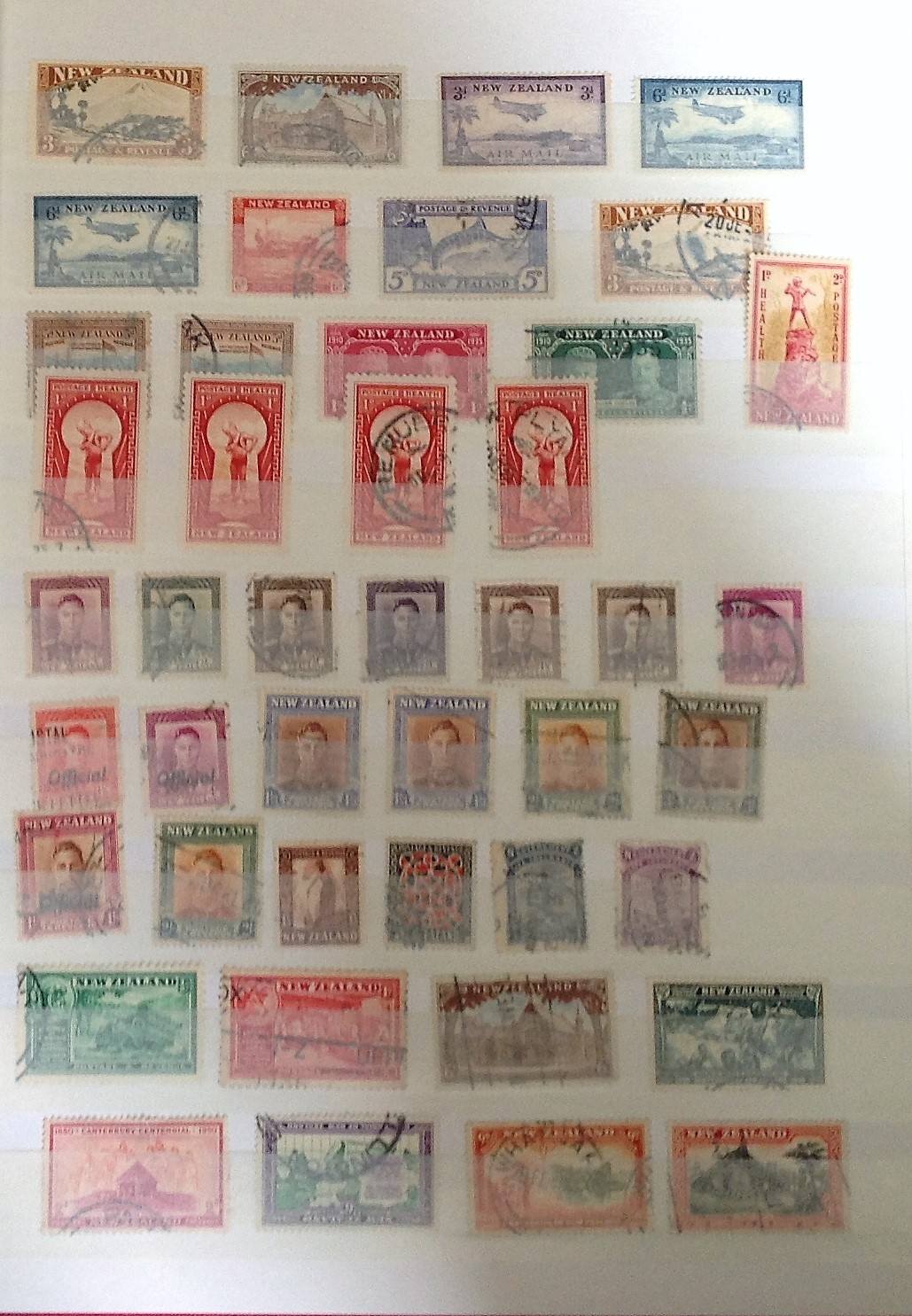 British Commonwealth stamp collection in red stockbook. Mint and used a lot prior to 1945. - Image 5 of 6