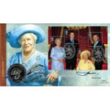 Johnny Jones signed 100th Birthday celebration HM Queen Elizabeth the Queen Mother Coin Benham