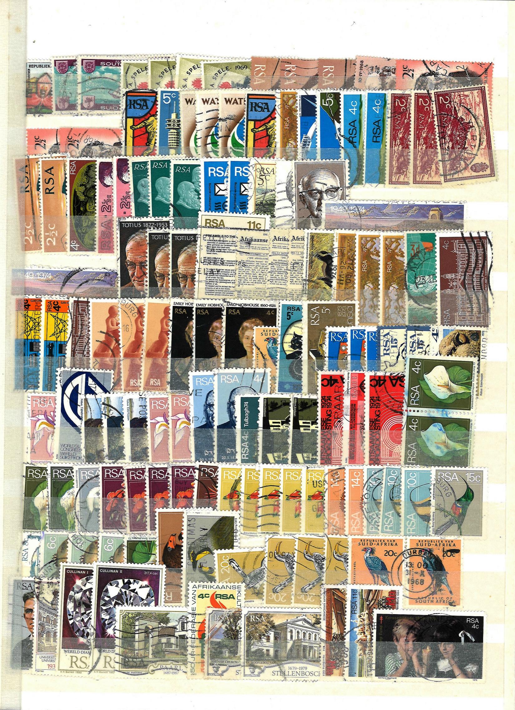 Commonwealth stamp collection mainly Malta and South Africa 12 pages jammed pack with some highly - Image 6 of 8