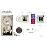 Sir Arthur Bryan signed The Machin Definitives 40th Anniversary coin cover. Benham official FDC PNC,