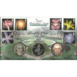 Christopher Lloyd signed The Royal Horticultural Society coin FDC PNC official Benham cover. 1