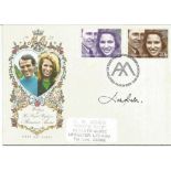 Lord Lichfield signed Princess Anne wedding FDC. 14/11/73 London SW1 FDI postmark. Neat typed