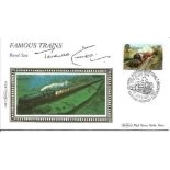 Terence Cuneo signed Famous Trains -Royal Scot Benham small silk cover. Good Condition. We combine
