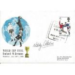 Nobby Stiles signed World cup final football FDC. 30/7/66 Wembley postmark. Good Condition. We