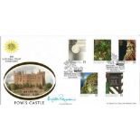 Angela Rippon signed National Trust FDC. 11/4/95 Powis Castle postmark. Good Condition. We combine