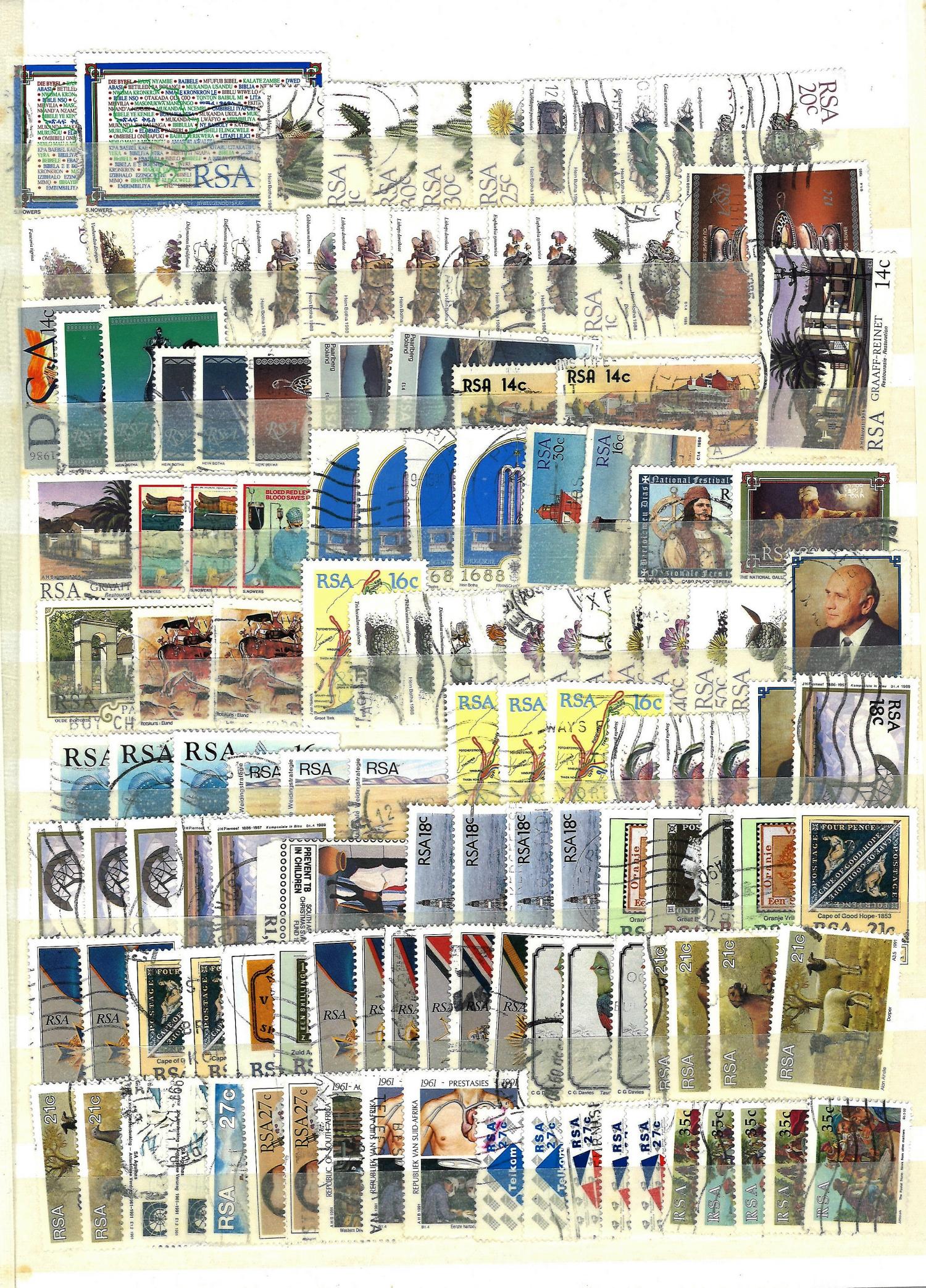 Commonwealth stamp collection mainly Malta and South Africa 12 pages jammed pack with some highly - Image 7 of 8