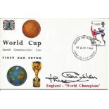 Jack Charlton signed World Cup Champions FDC. 18/8/66 Harrow and Wembley postmark. Good Condition.