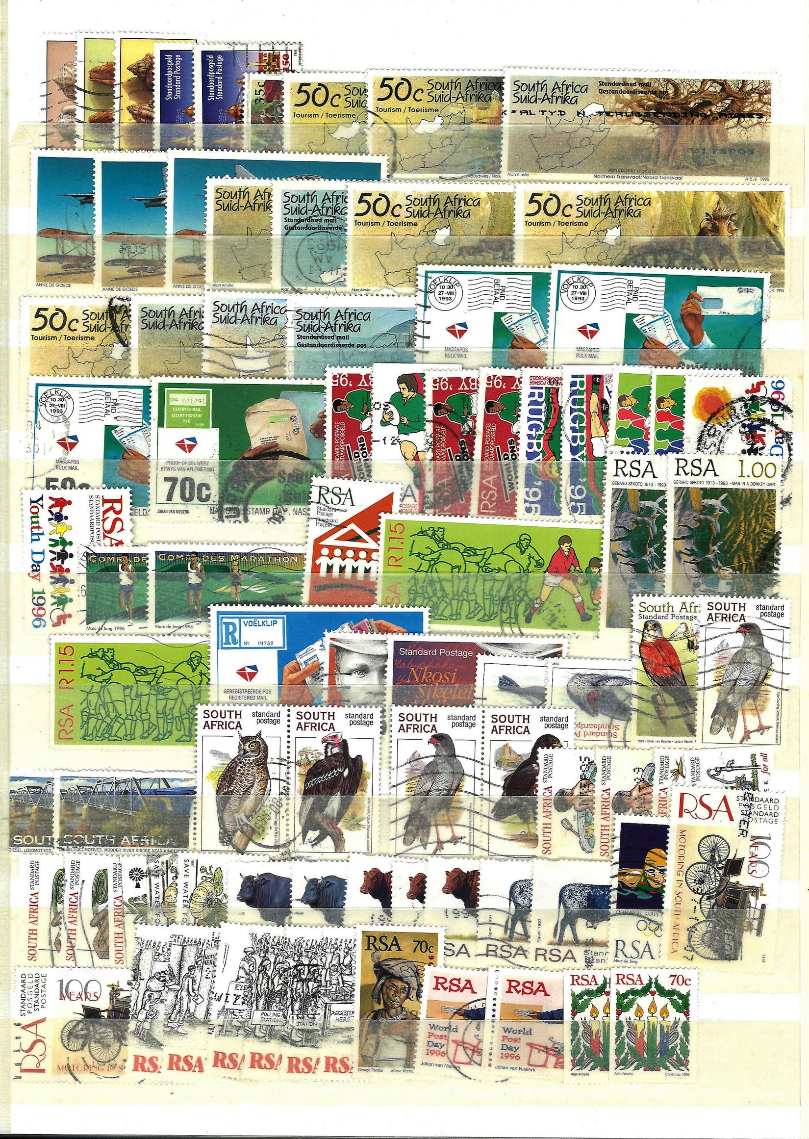 Commonwealth stamp collection mainly Malta and South Africa 12 pages jammed pack with some highly - Image 8 of 8