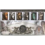 Michael Wood signed 250th Anniversary of The British Museum coin FDC PNC. 1 crown coin inset. 7/10/