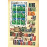 British Commonwealth collection in blue stock book 24 pages full of stamps from around the