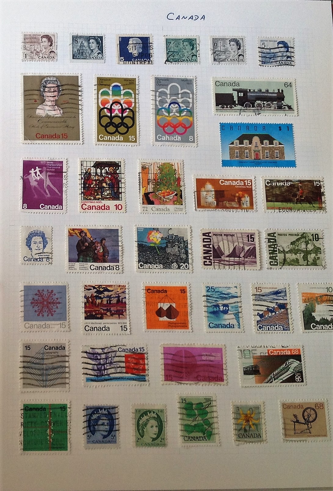 British Commonwealth and Europe stamp collection in luxury brown ring binder over 200 stamps from - Image 2 of 5