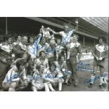 Southampton, Signed 12" X 8" Football Photo Depicting The 1976 Fa Cup Winners Celebrating With Their