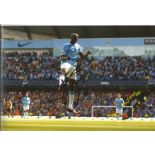 Yaya Toure signed 12x8 colour photo. Ivorian professional footballer who plays as a central