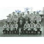 Newcastle United, Signed 12" X 8" Football Photo Depicting A Superb Image Showing The 1969 Fairs Cup