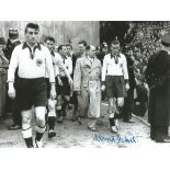 Horst Eckel, Signed 8" X 6" Football Photo Depicting West German Players Emerging From The Tunnel