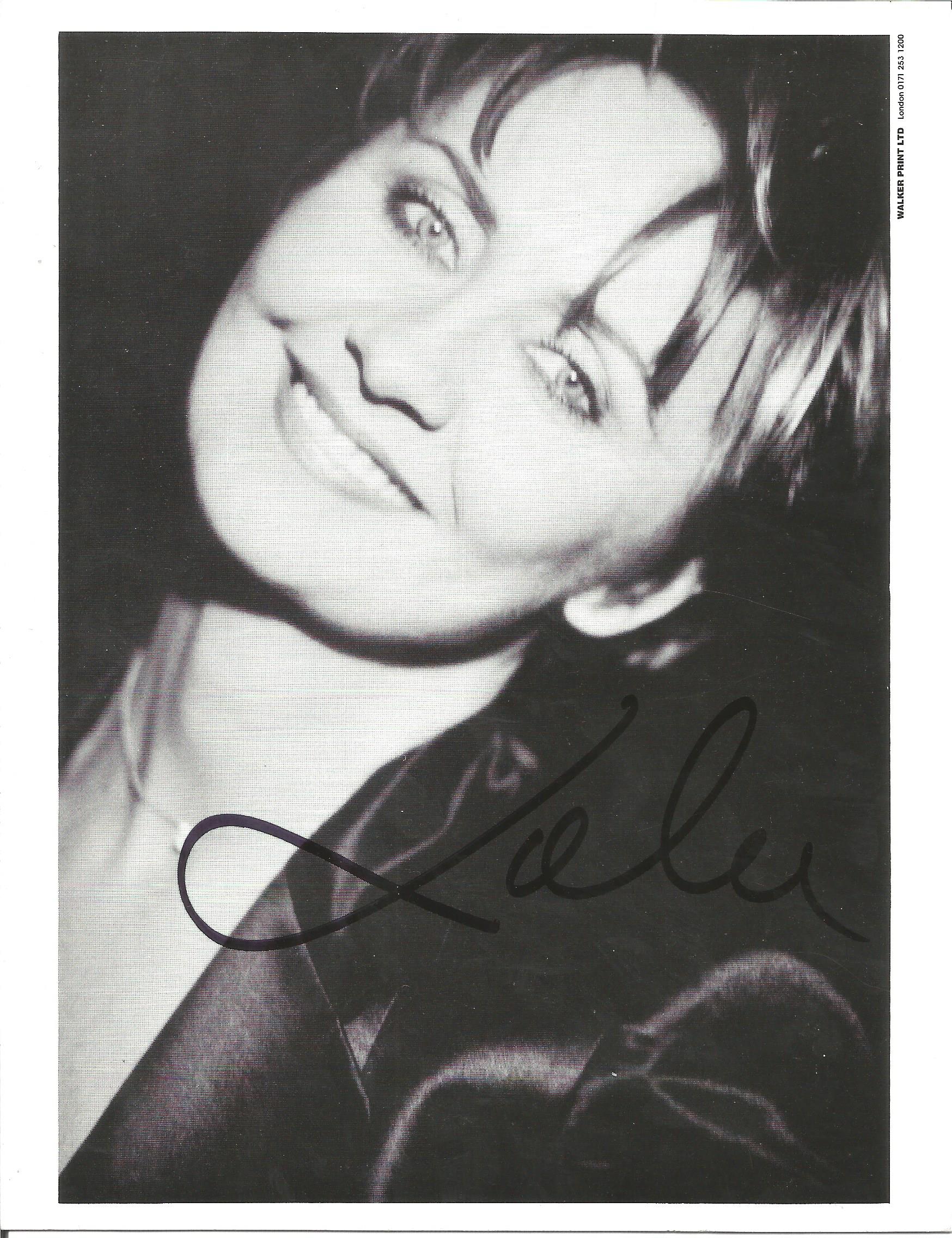 Lulu Singer Signed 6x8 Photo. Good Condition. All signed pieces come with a Certificate of