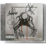 Sevendust Alpha multi signed CD. Hand signed on the booklet cover by Lajon Witherspoon, Sonny,