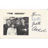 The Seekers Fully Signed Vintage Promo Photo. Good Condition. All signed pieces come with a