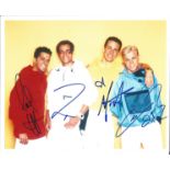 A1 Boy Band Fully Signed 8x10 Photo. Good Condition. All signed pieces come with a Certificate of