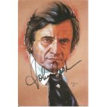 Johnny Cash Music Legend Signed Photo. Good Condition. All signed pieces come with a Certificate