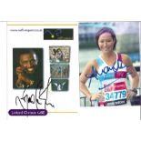 Music/Sport signed collection. 13 photos. Various sizes. Some of names included are Linford