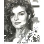 Rene Russo signed 10x8 b/w photo. Good Condition. All signed pieces come with a Certificate of