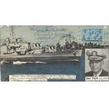 Admiral Thomas Kinkaid signed 1945 Illustrated FDC with Annapolis postmark. Thomas Cassin Kinkaid