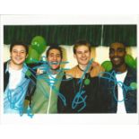 Blue Boyband Fully Signed 8x10 Photo. Good Condition. All signed pieces come with a Certificate of