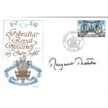 Margaret Thatcher signed 1981 Royal Wedding Charles and Diana Gibraltar FDC. Good Condition. All