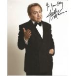 Jackie Mason signed 10x8 colour photo. Dedicated. Good Condition. All signed pieces come with a