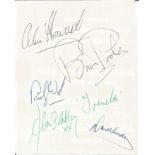 Brian Poole & The Tremeloes 1960s Band Signed Page. Good Condition. All signed pieces come with a