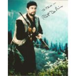 Robert de Niro signed 10x8 colour photo. Dedicated. Good Condition. All signed pieces come with a