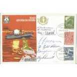 Rare variety multisigned RAF Escaping Society Escape from Denmark cover, very rare number 4 of 18.