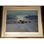 Dambuster World War Two 26X31 framed print titled A Tribute to David Shannon by the artist Frank