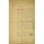 Collection of 1870s German Military promotions and other Documents relating to Gunther Otto