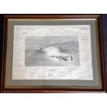 Dambuster World War II 25X31 framed print titled Early Training Runs by the artist Mike Murphy