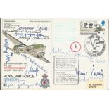 Twenty Five WW2 Luftwaffe bomber aces and Arthur Harris signed RAF Benson Dakota cover. Signed to