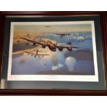 Tirpitz World War Two 25x33 framed print titled Tirpitz a Mission Accomplished by the artist Mark