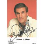 Russ Abbot Comedy Actor Signed Promo Photo. Good Condition. All signed pieces come with a