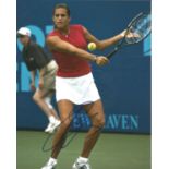 Amelie Mauresmo signed 10x8 colour photo. French former professional tennis player, and a former