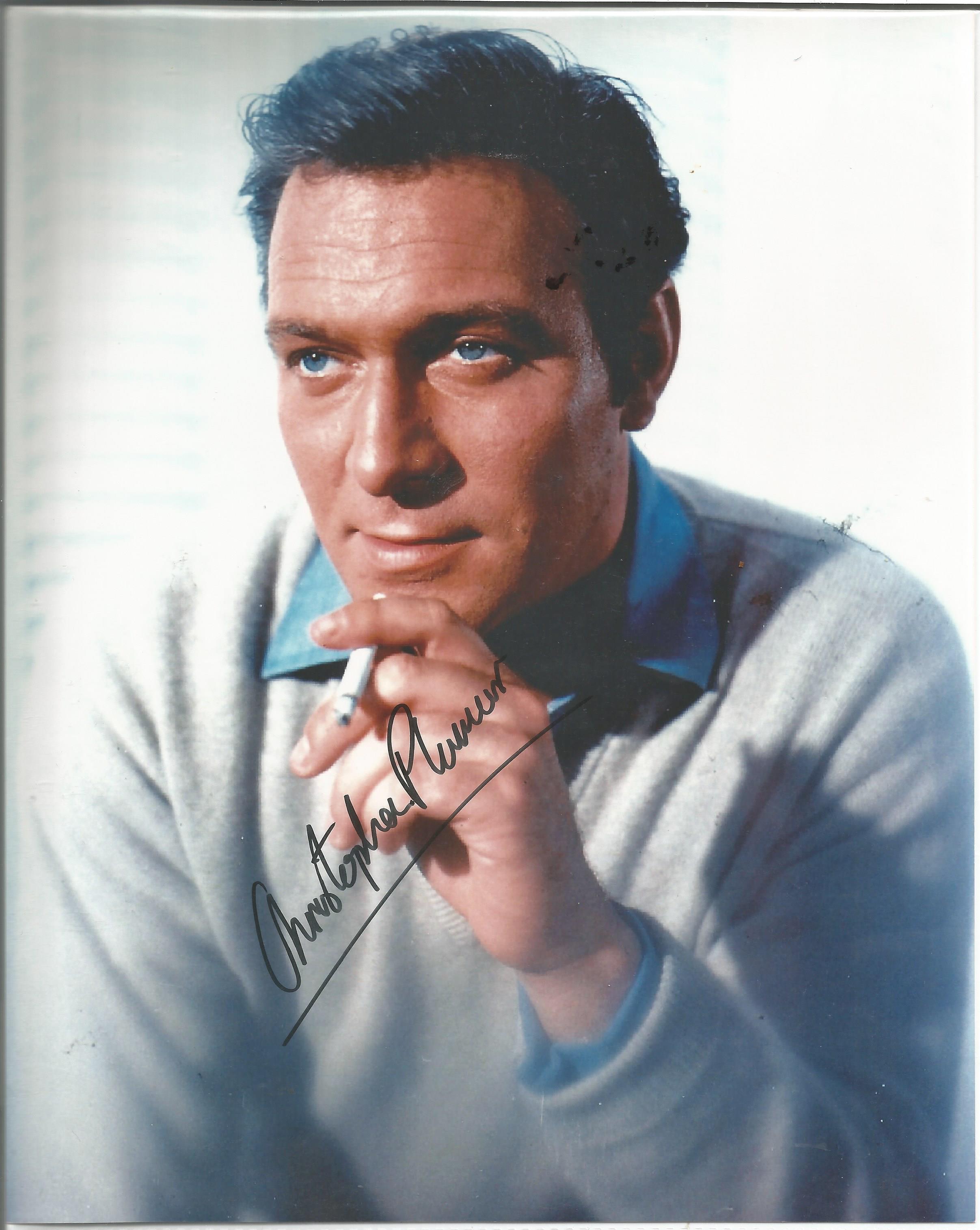 Christopher Plummer signed 10 x 8 colour Photoshoot Portrait Photo, from in person collection