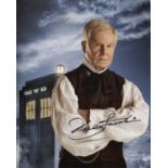 Derek Jacobi: 8x10 Inch Photo From Doctor Who Signed By Actor Sir Derek Jacobi. Good Condition.