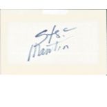 Steve Martin signed album page. Good Condition. All signed pieces come with a Certificate of