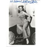 Arlene Dahl signed 6x4 b/w photo. Dedicated. Good Condition. All signed pieces come with a