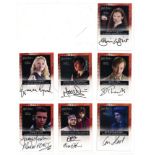 Harry Potter Heroes and Villains collection of 10 autographed Artbox trading cards. Each card has