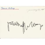 Ronnie Milsap signed 6x4 white card. American country music singer and pianist. He was one of