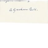 Alexander Graham Bell signature piece. March 3, 1847 - August 2, 1922 was a Scottish-born scientist,