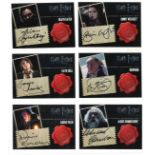 Harry Potter and the Deathly Hallows Part 2 collection of Thirteen autographed Artbox trading cards.