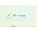 Juan Manuel Fangio signed album page. 24 June 1911 - 17 July 1995), nicknamed El Chueco (the