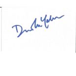 David McCallum signed album page. Good Condition. All signed pieces come with a Certificate of